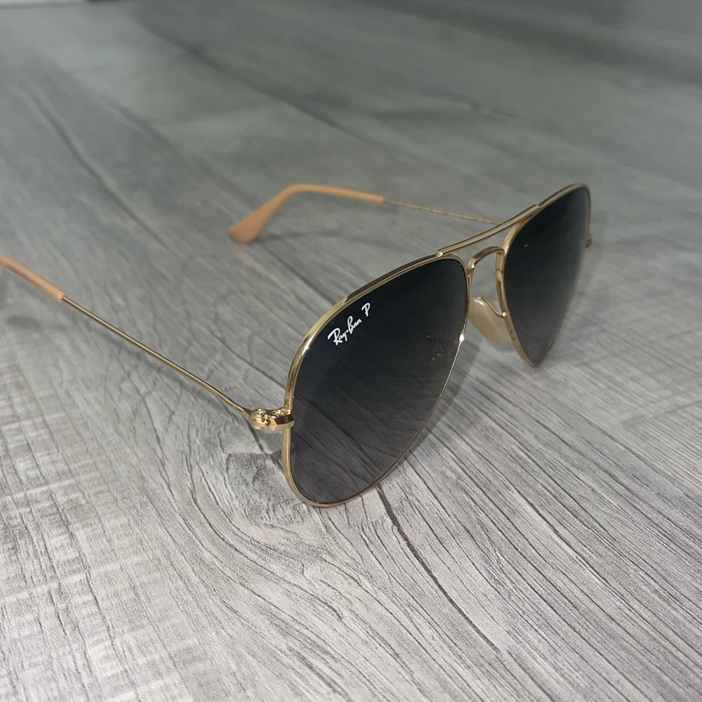 Ray-Ban Polarized Aviator Gradient Blue/Grey